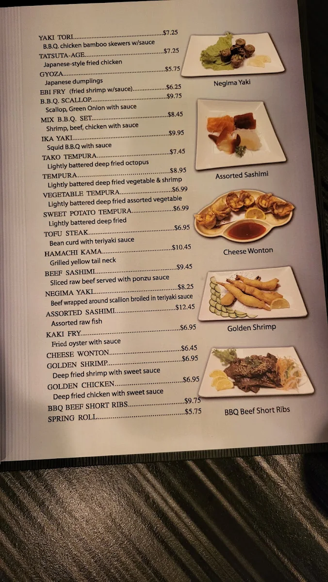 Menu, Aji Sai