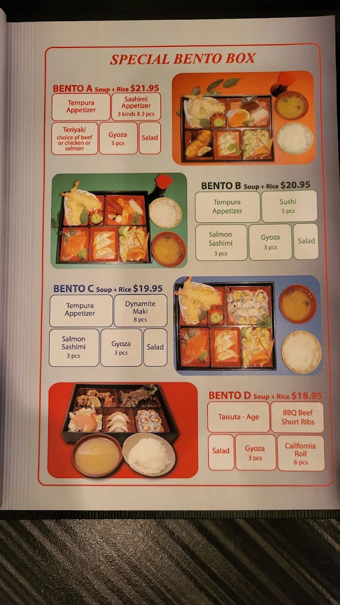 Menu, Aji Sai
