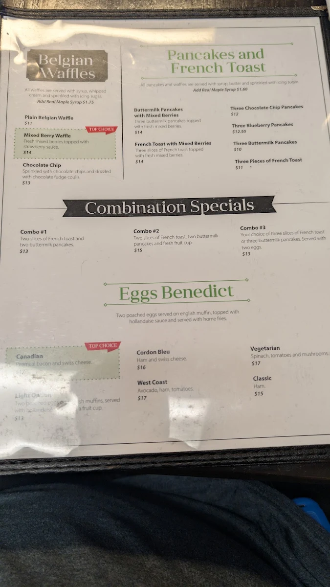 Menu, Dearborn Restaurant