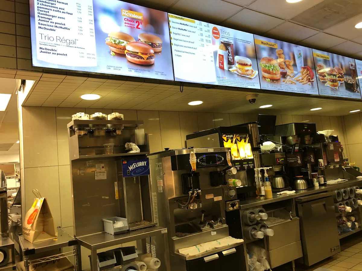 Menu, McDonald's