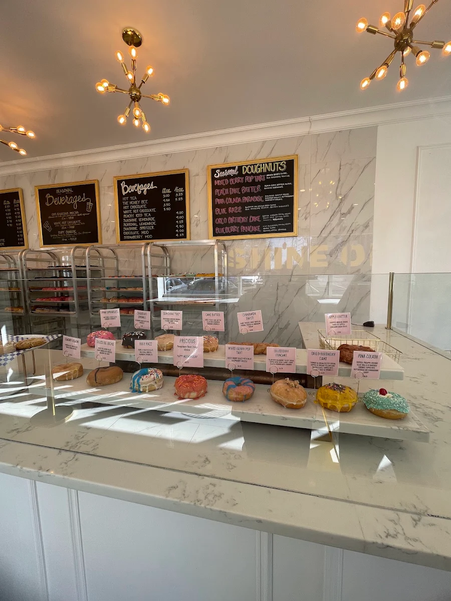 Menu, The Sunshine Doughnut Co.