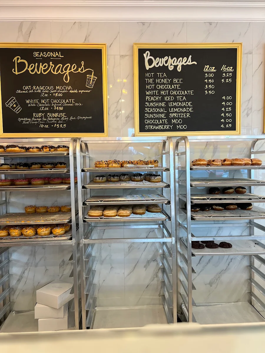 Menu, The Sunshine Doughnut Co.