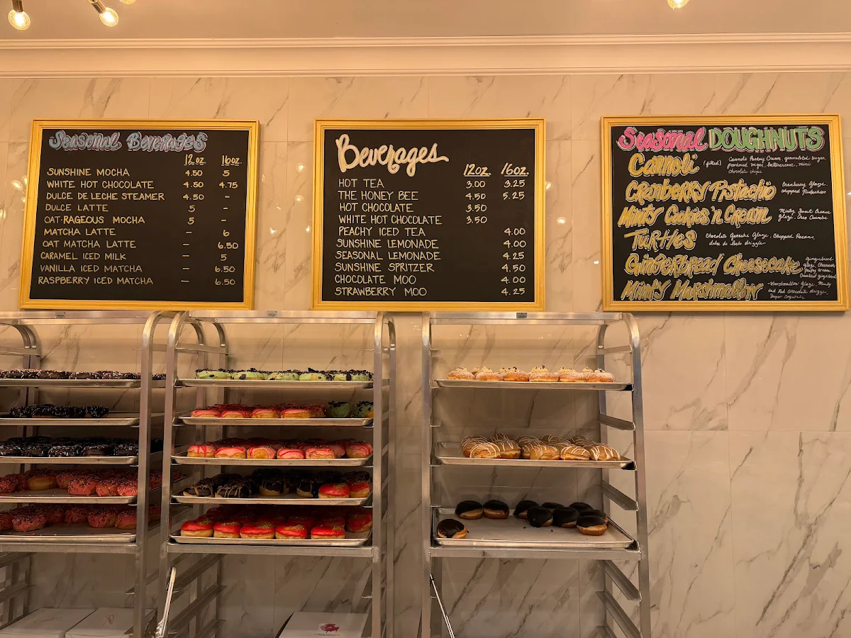 Menu, The Sunshine Doughnut Co.