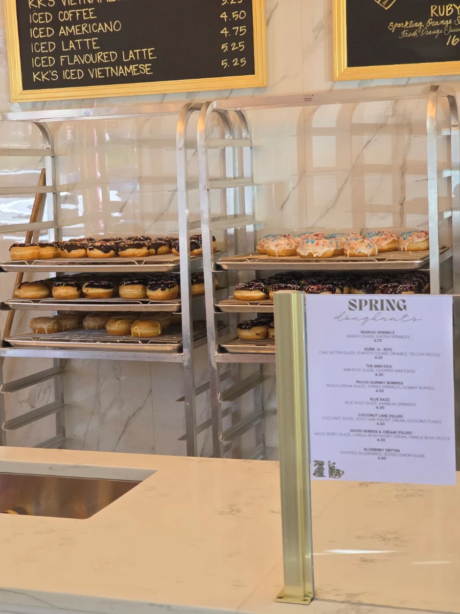 Menu, The Sunshine Doughnut Co.