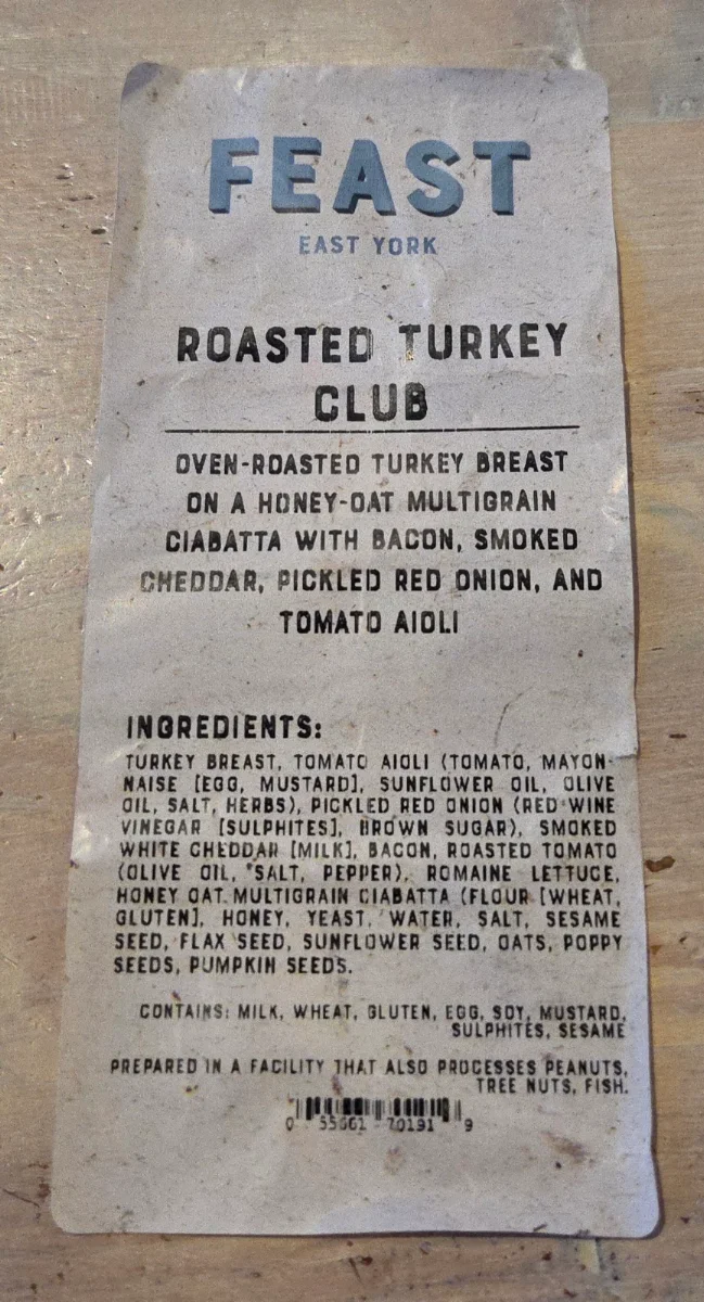 Menu, Balzac's Reference Library