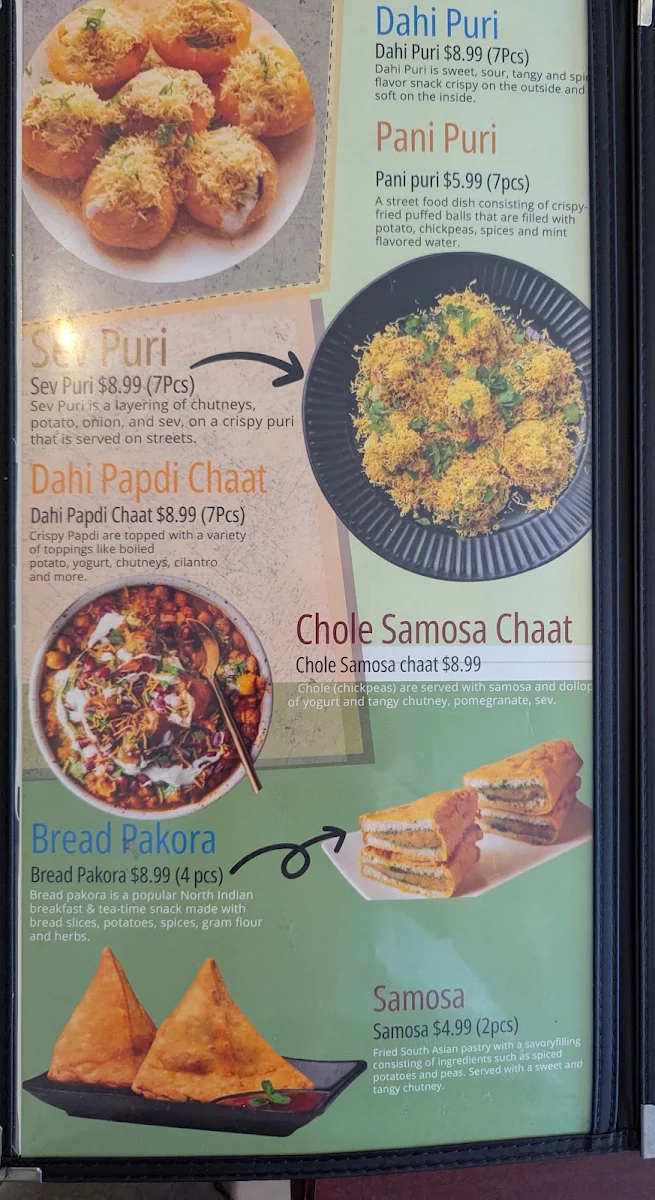 Menu, TGG Indian Restaurant - Authentic Gujarati Cuisine