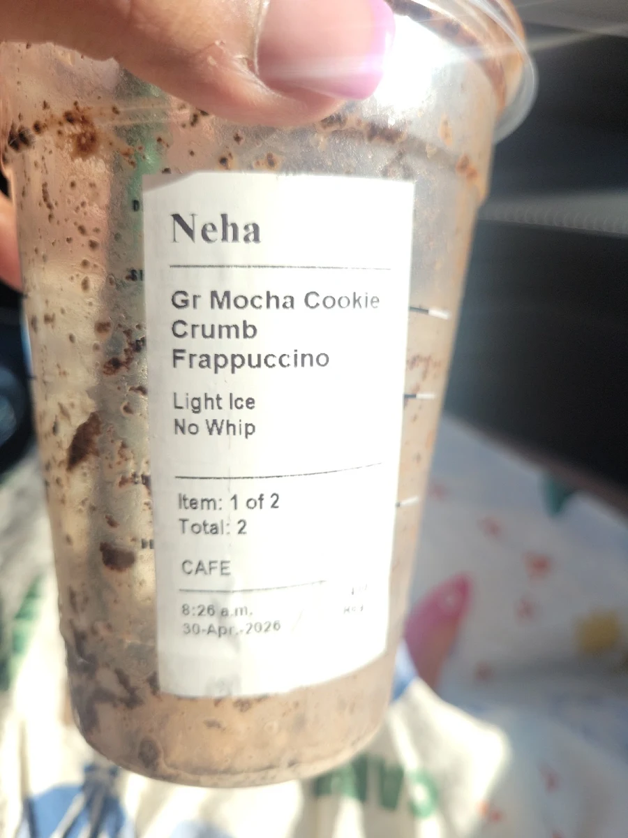 Menu, Starbucks Coffee Company