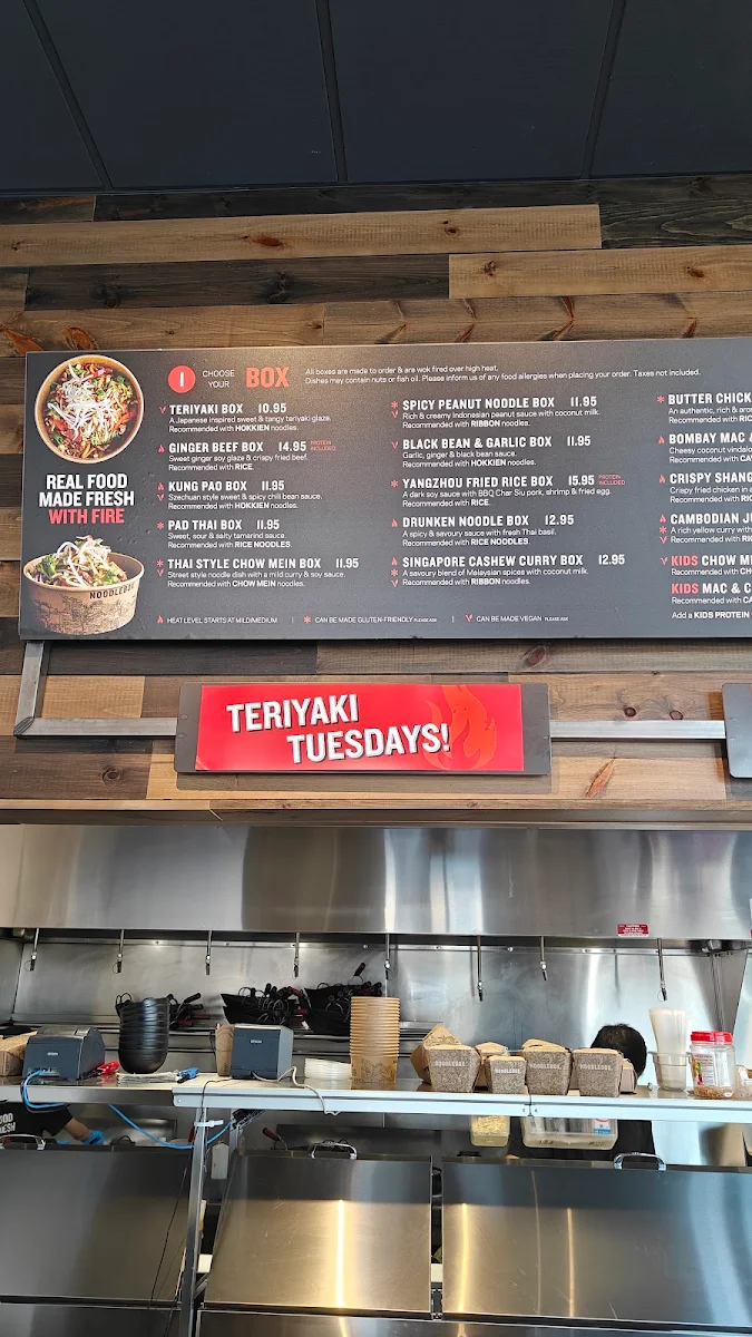 Menu, Noodlebox