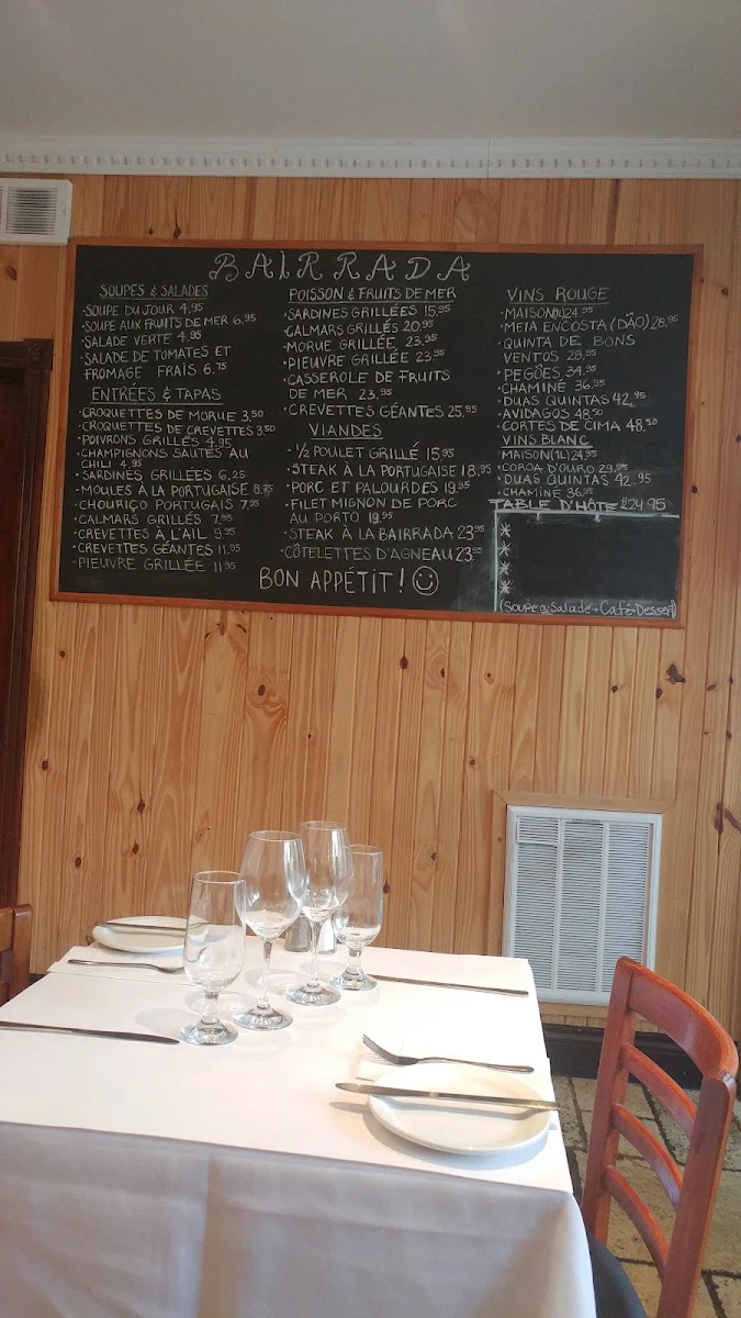 Menu, Bairrada