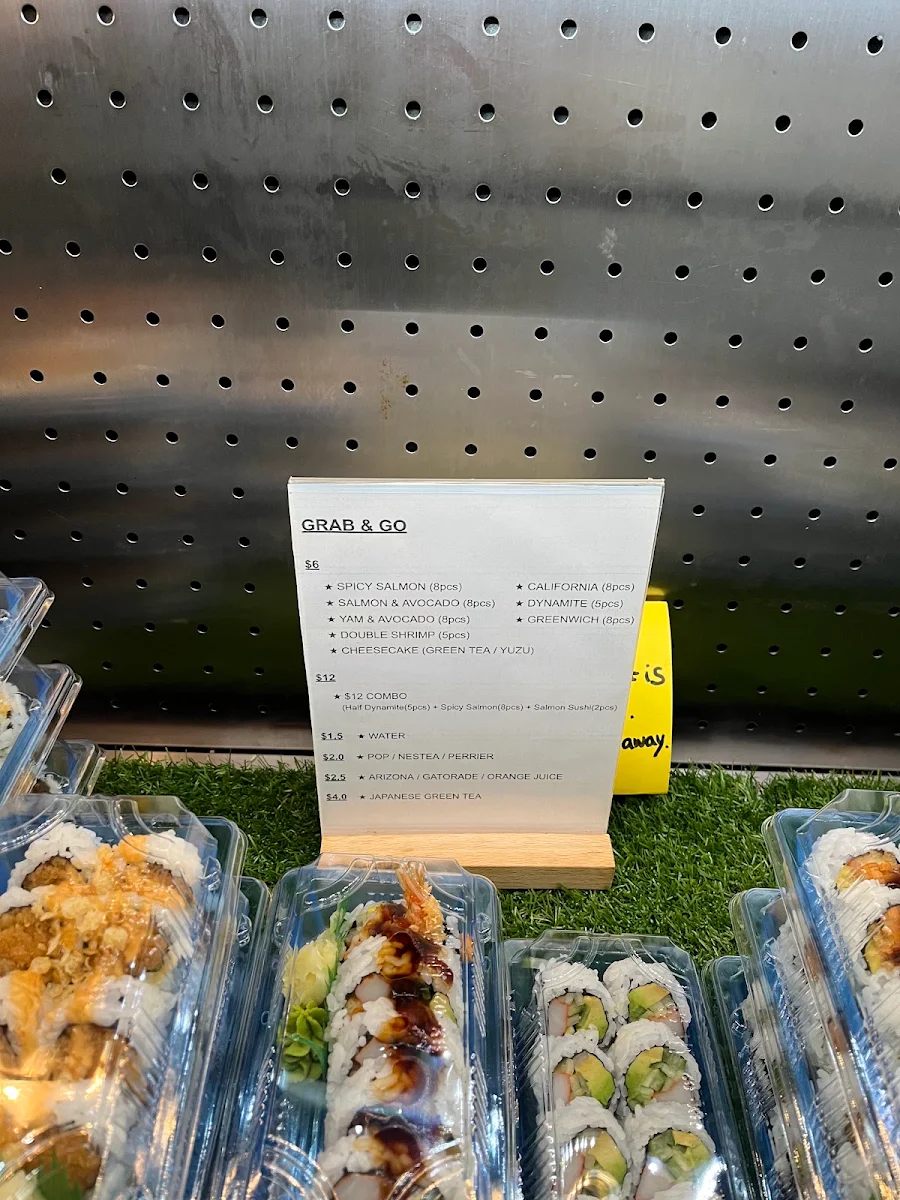 Menu, Rollstar Sushi