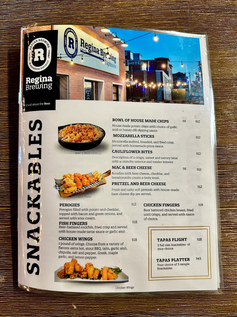 Menu, Copperhead Brewing Co