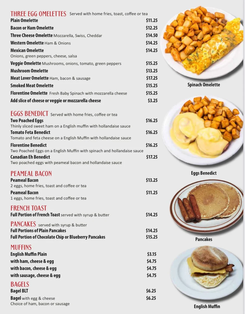 Menu, Gourmet Restaurant