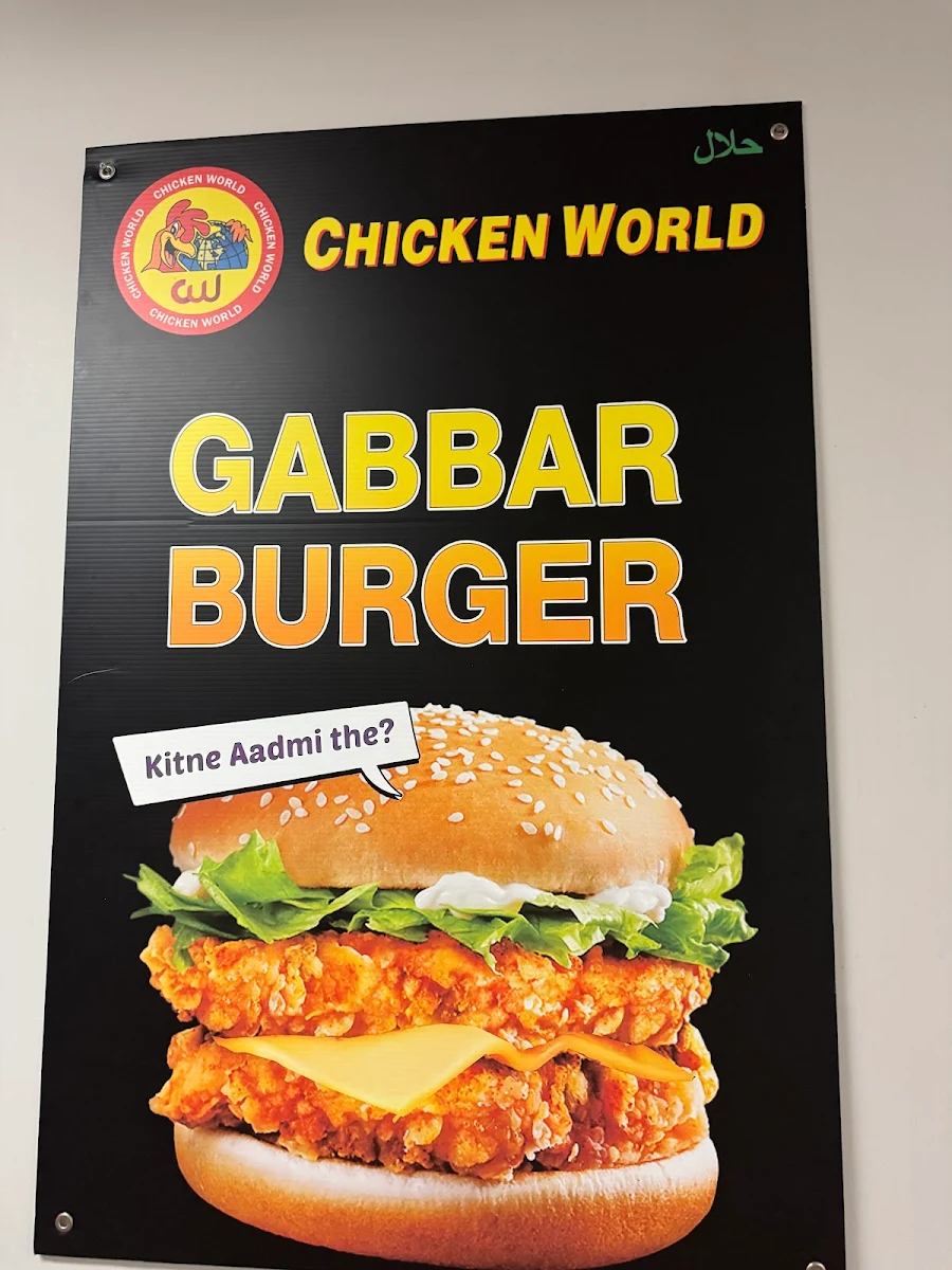 Menu, Chicken World