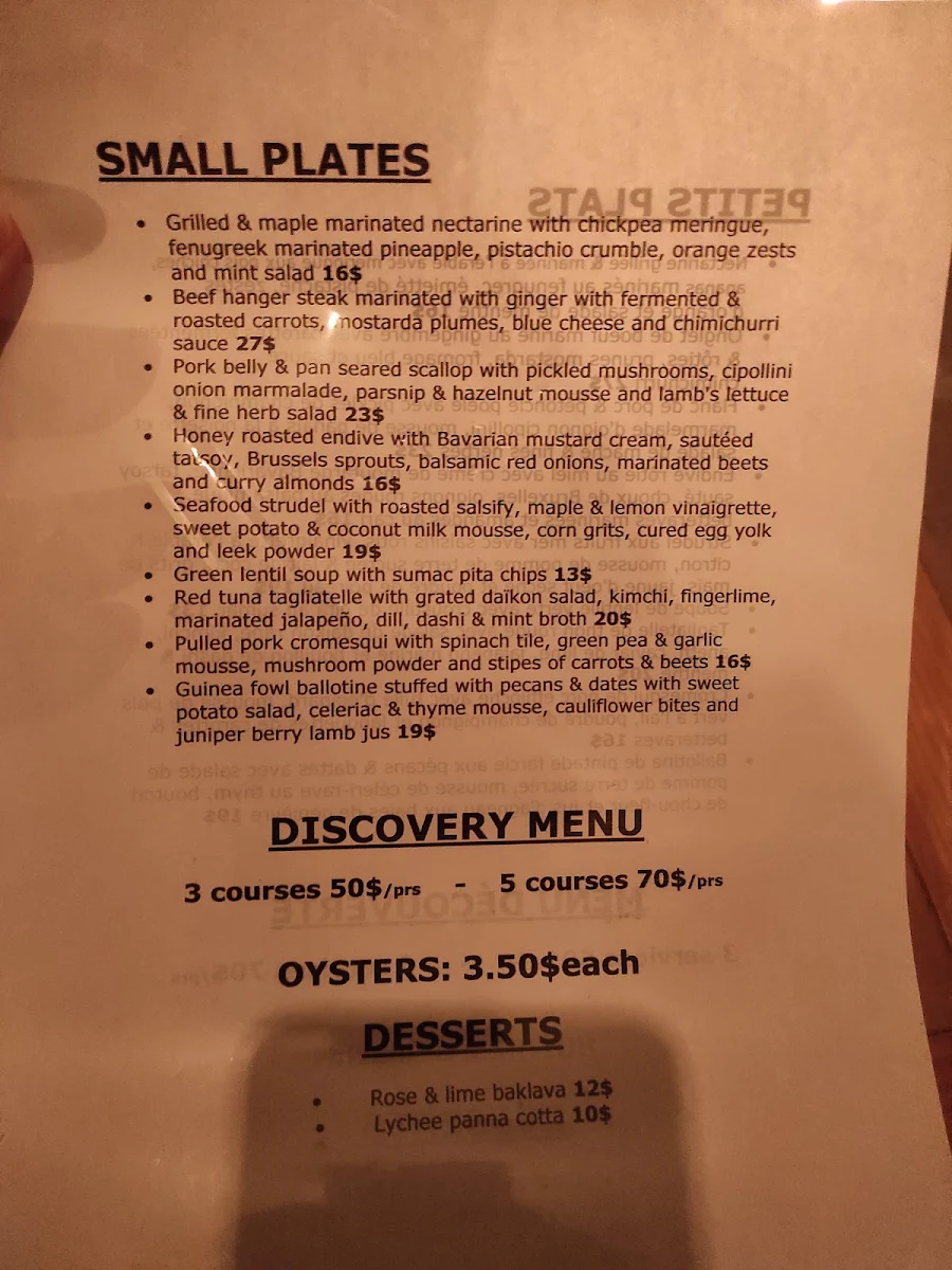 Menu photo 1