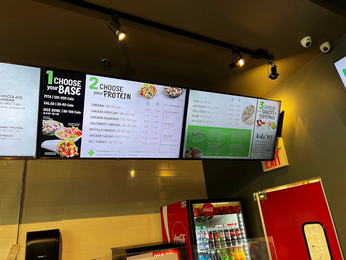Menu, Pita Pit
