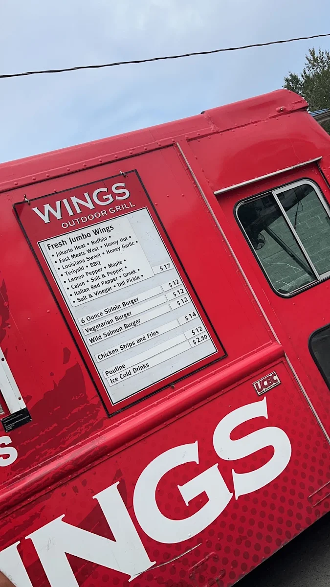 Menu, Pitt Meadows Food Truck Spot