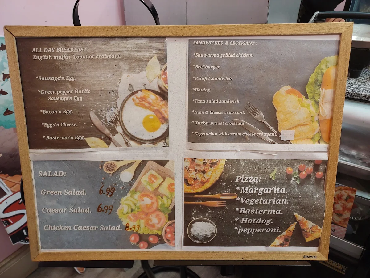 Menu, M & J Cakes & Cookies