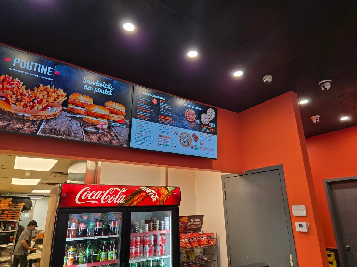 Menu, Pizza Pizza