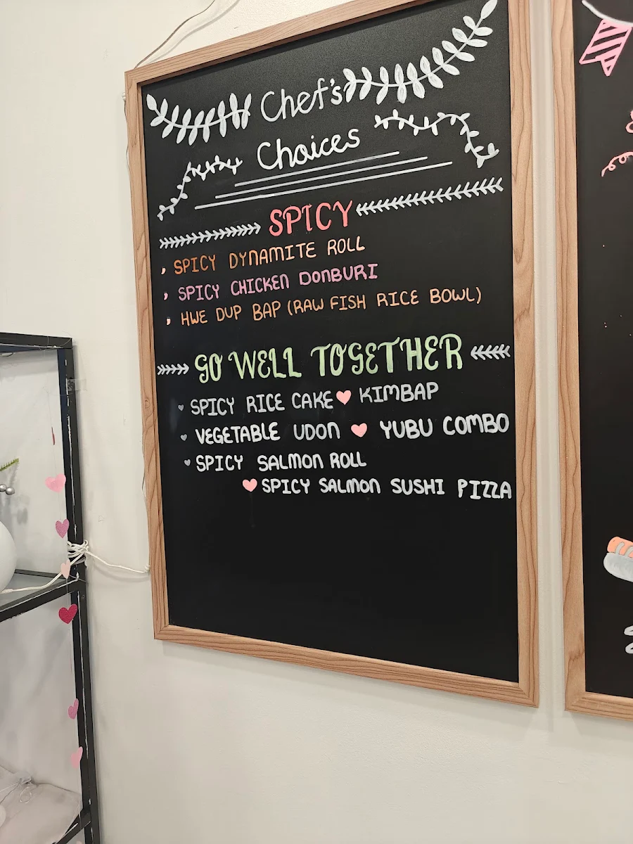 Menu, Chobap Korean&Japanese Takeout