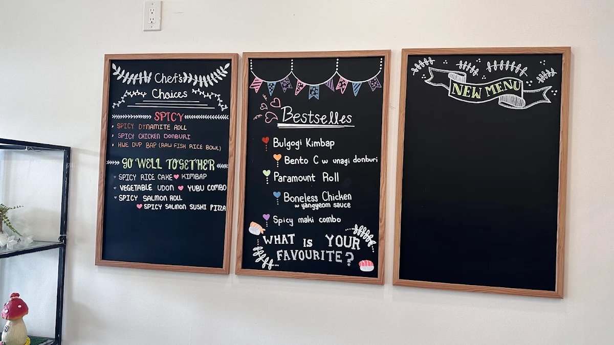 Menu, Chobap Korean&Japanese Takeout