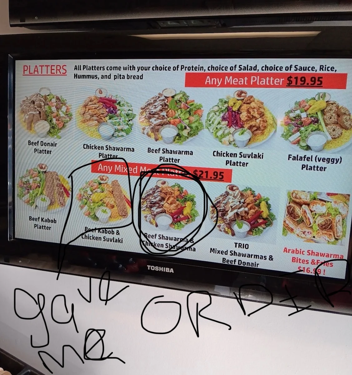 Menu, Donair Station
