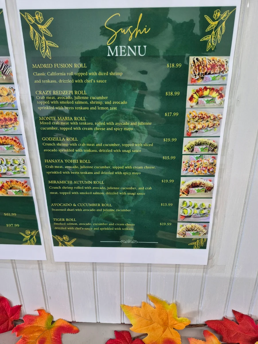 Menu, Just Tea & Co.