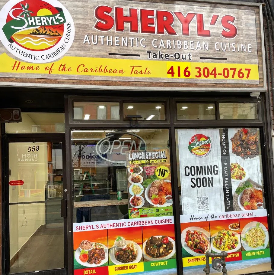 Menu, Sheryl’s Authentic Caribbean Cuisine