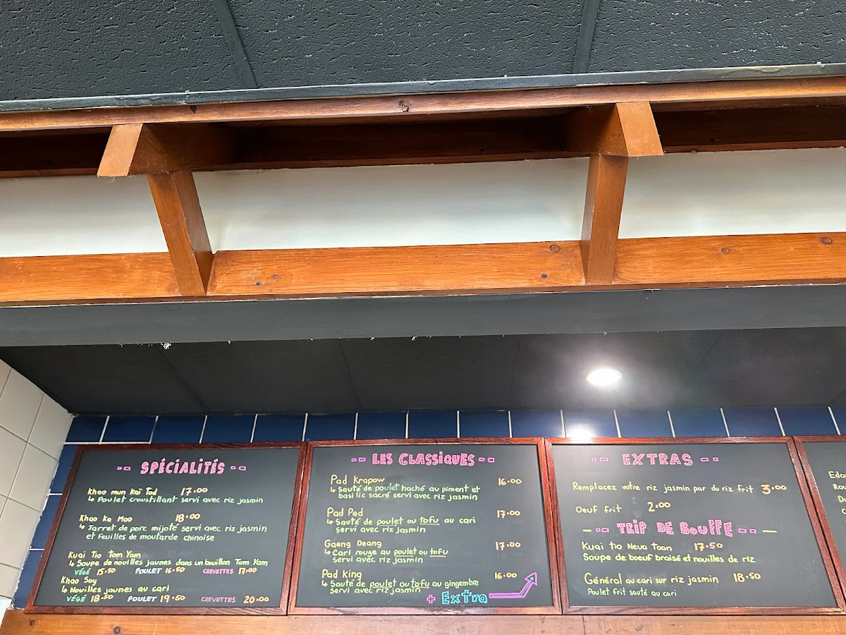 Menu, Boonlaï