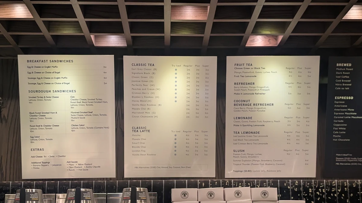 Menu, Centurion Coffee