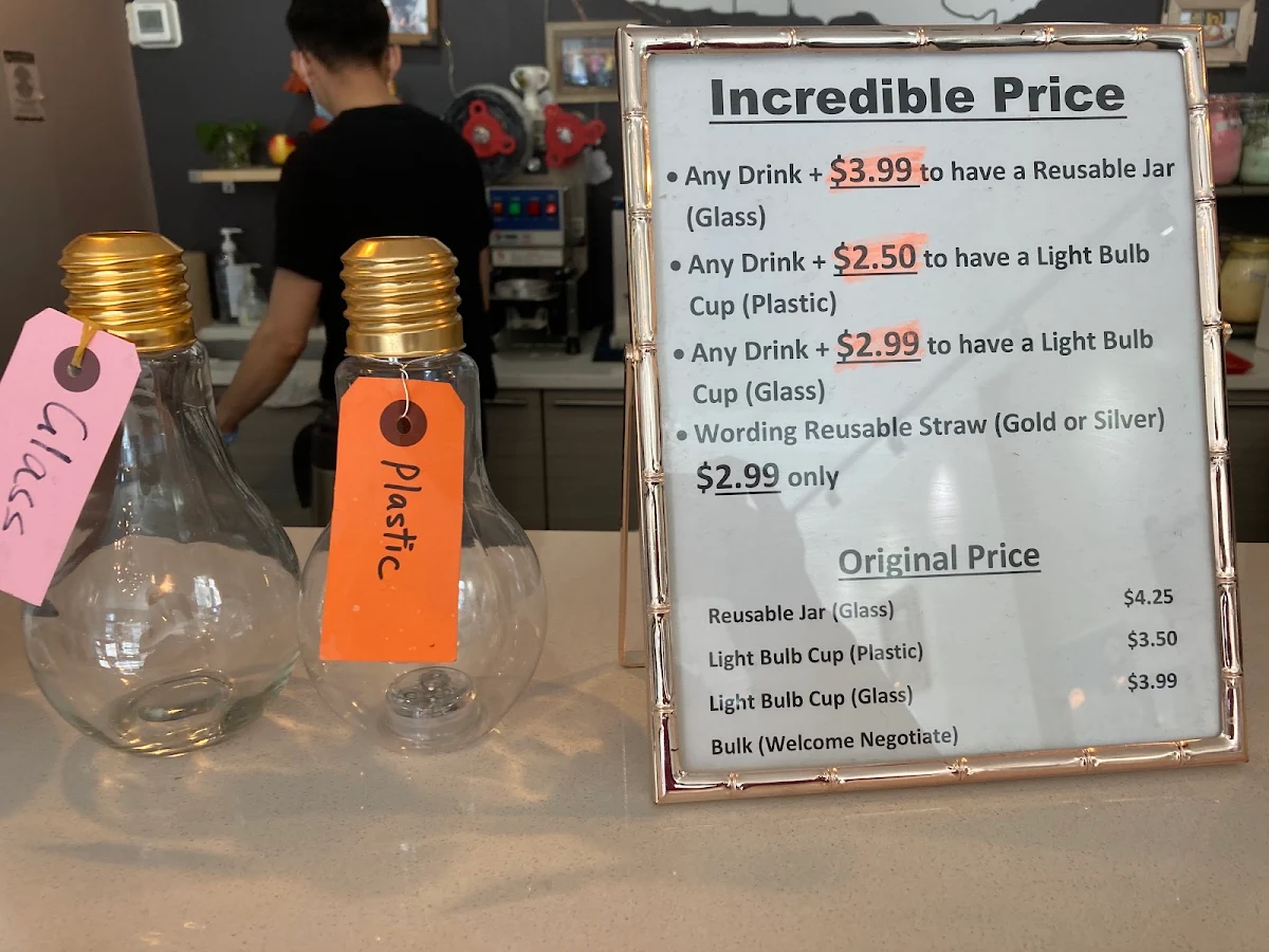 Menu, 17°C Bubble Tea & Dessert Café