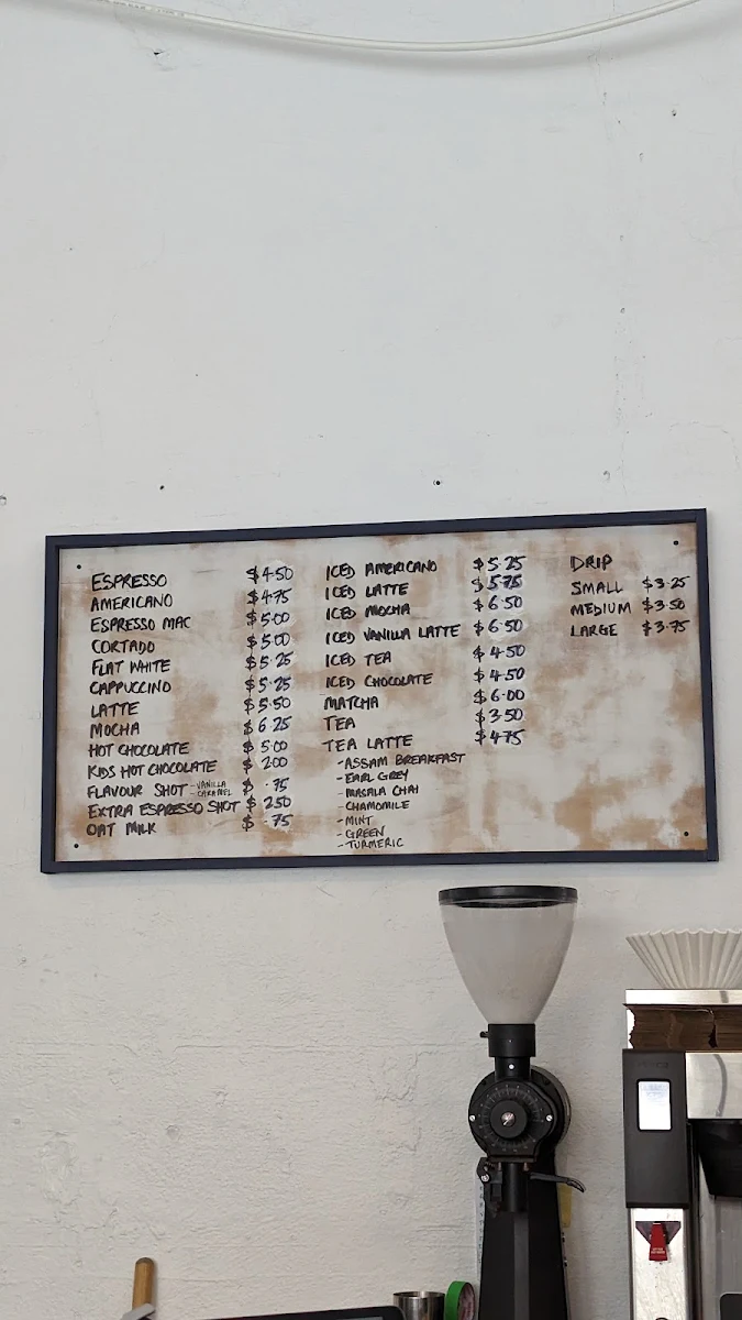 Menu, Jacked Up Coffee Roasting Co.