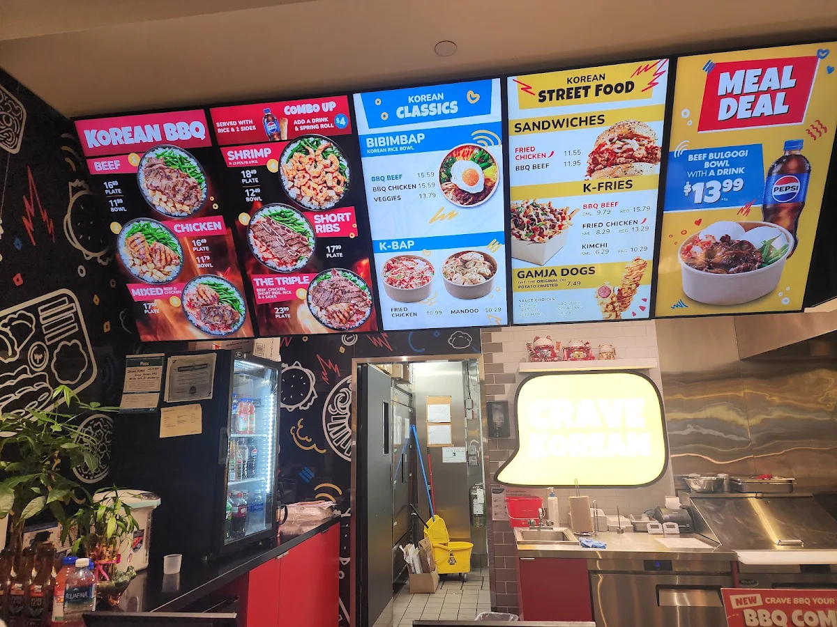 Menu, Koryo Korean Barbeque