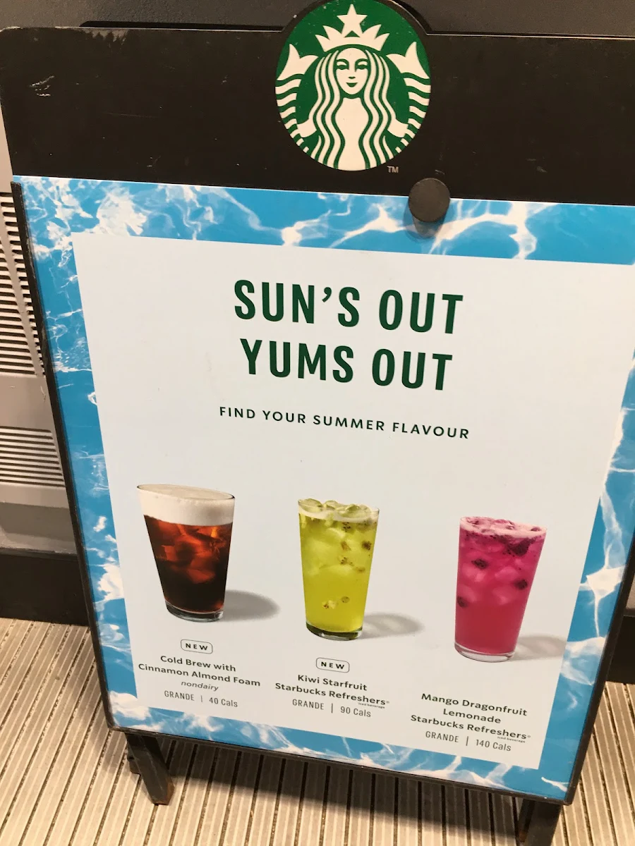 Menu, Starbucks