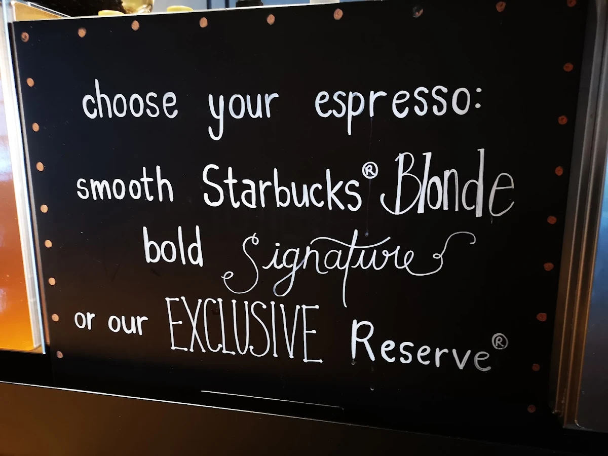 Menu, Starbucks