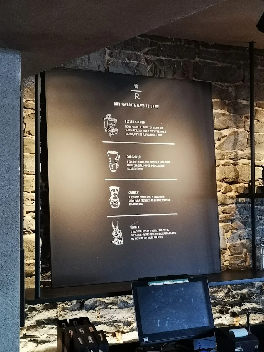 Menu, Starbucks