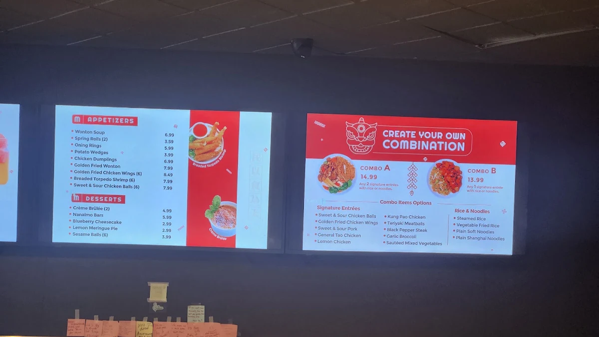 Menu, M2GO by Mandarin (North York)