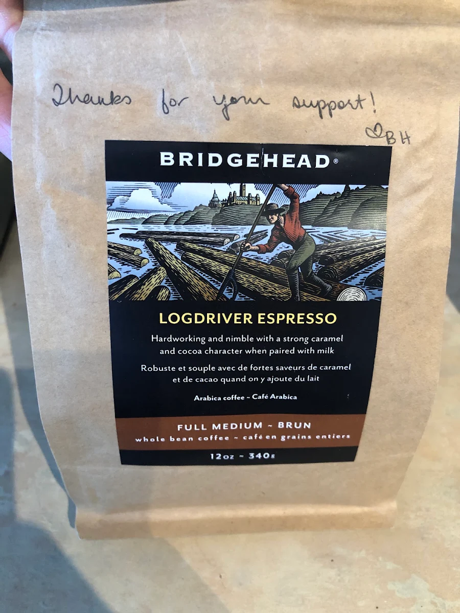 Menu, Bridgehead Roastery and Coffeehouse