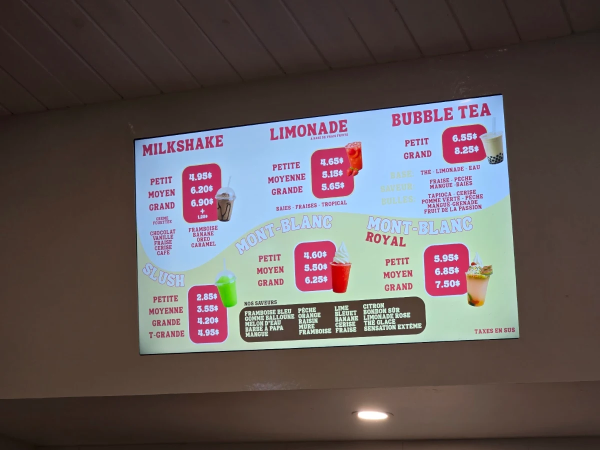 Menu, La Terrasse Du Roi