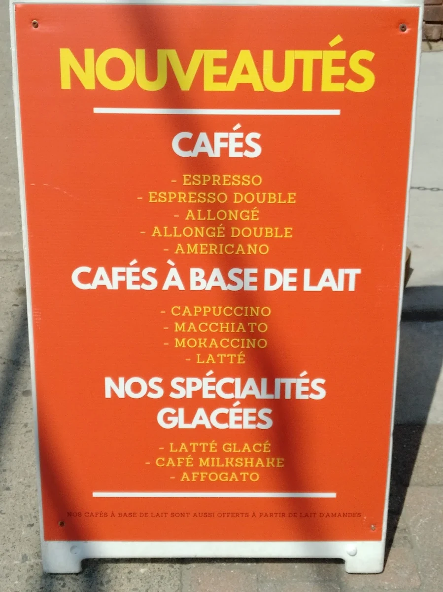 Menu, La Terrasse Du Roi
