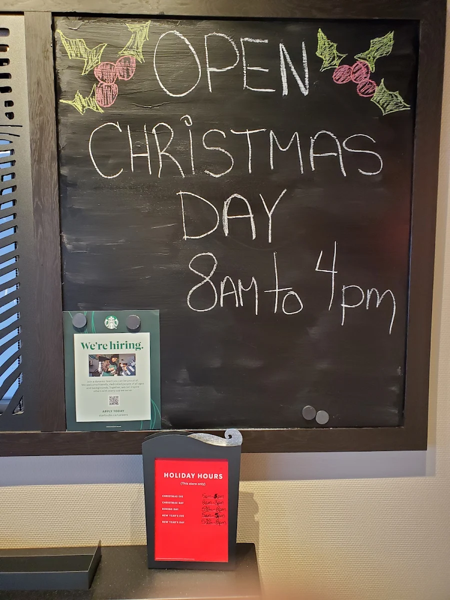 Menu, Starbucks Coffee Company