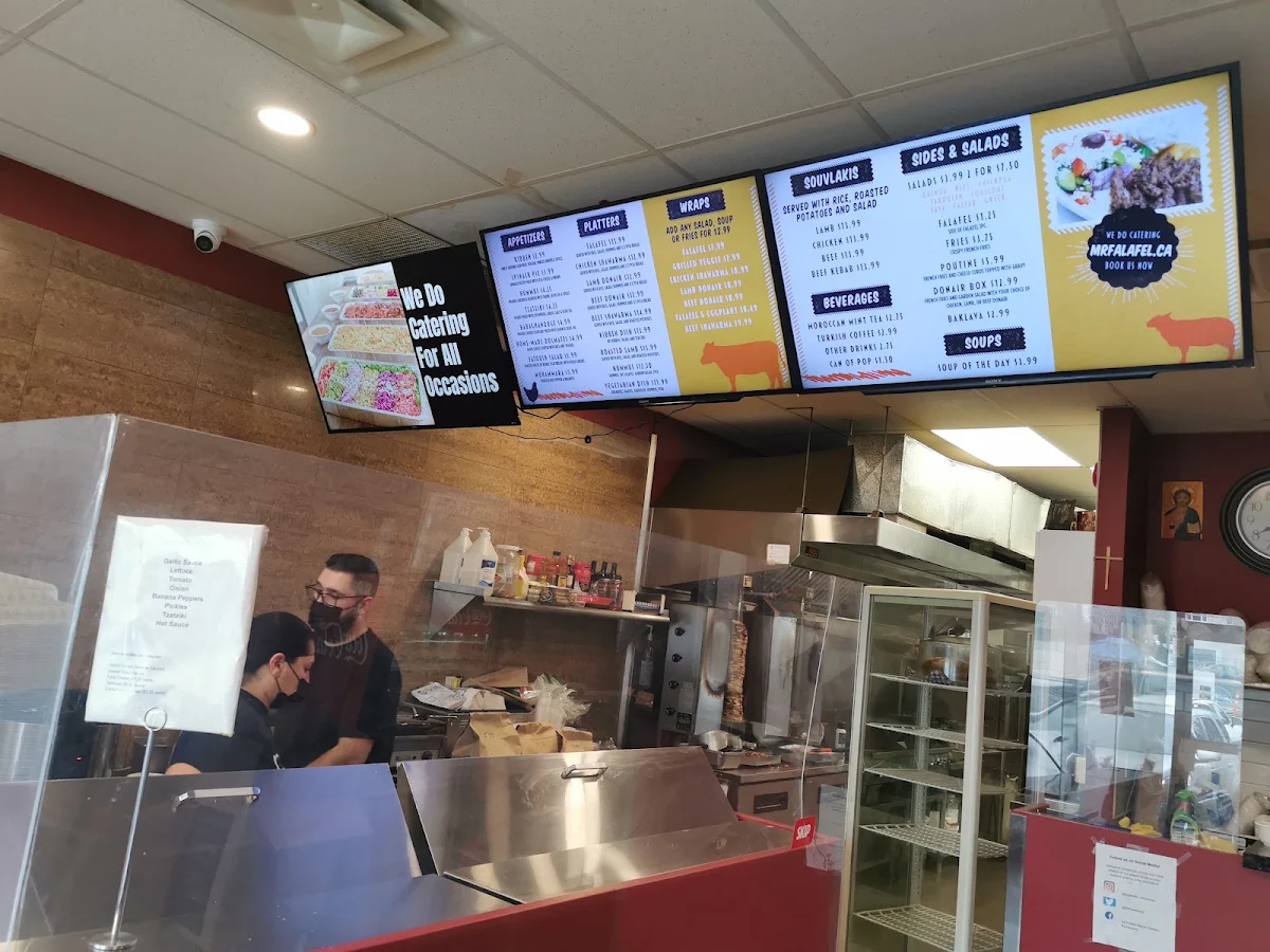 Menu, Mr. Falafel