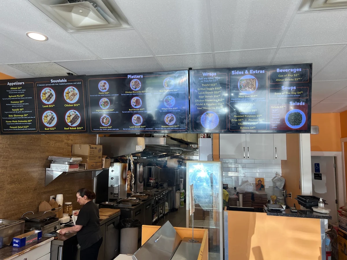 Menu, Mr. Falafel