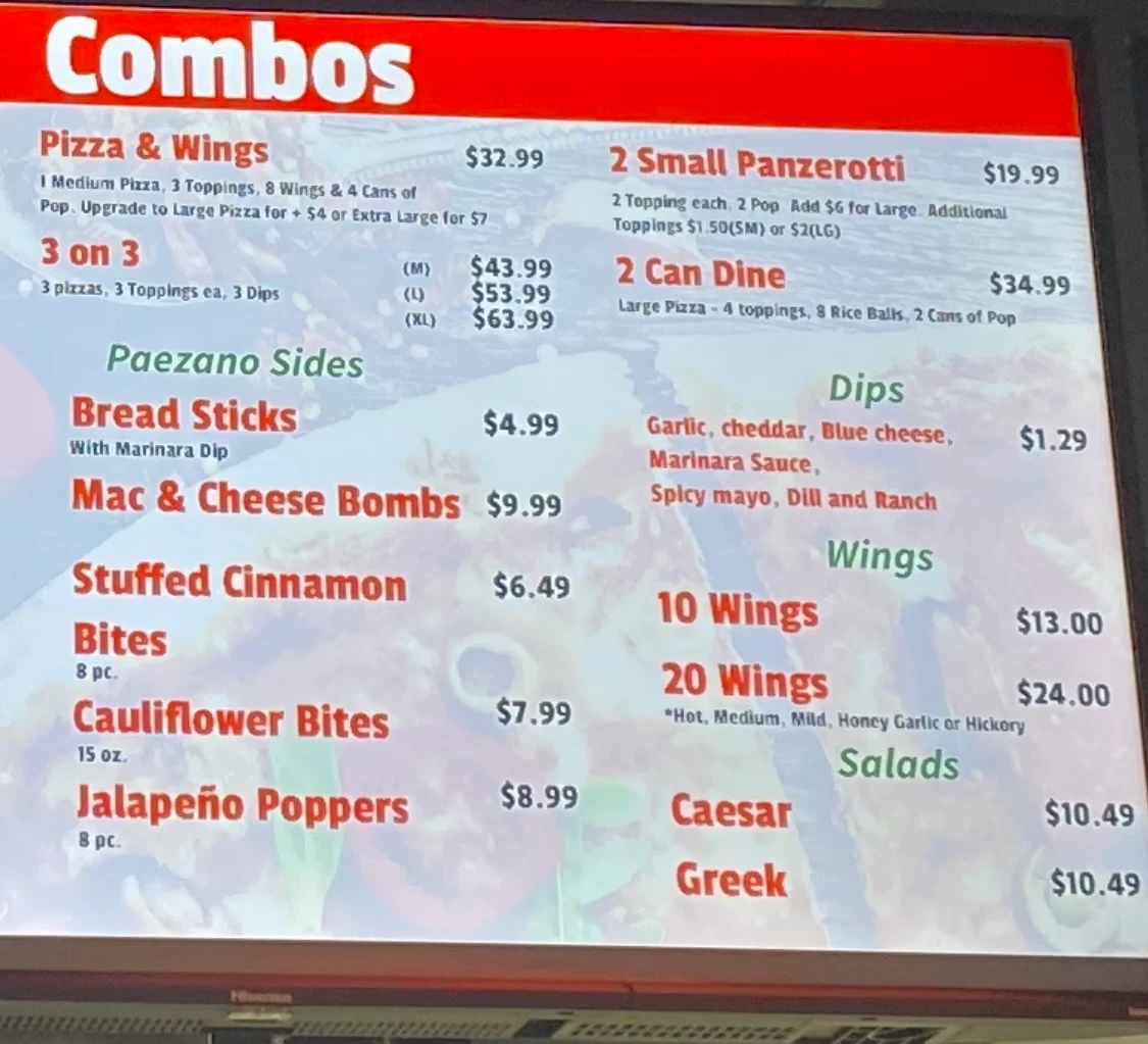 Menu photo 1