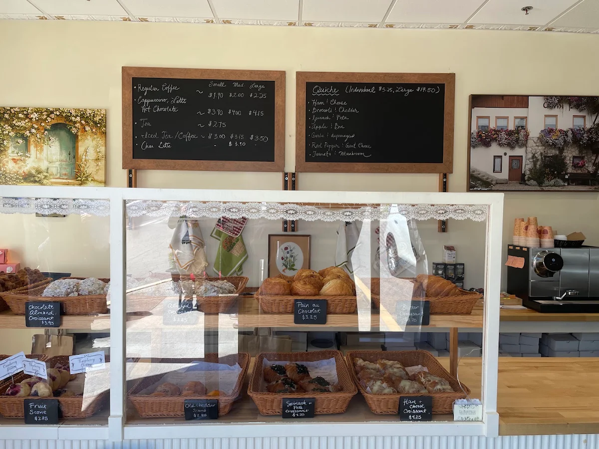 Menu, La Bastille Boulangerie Patisserie