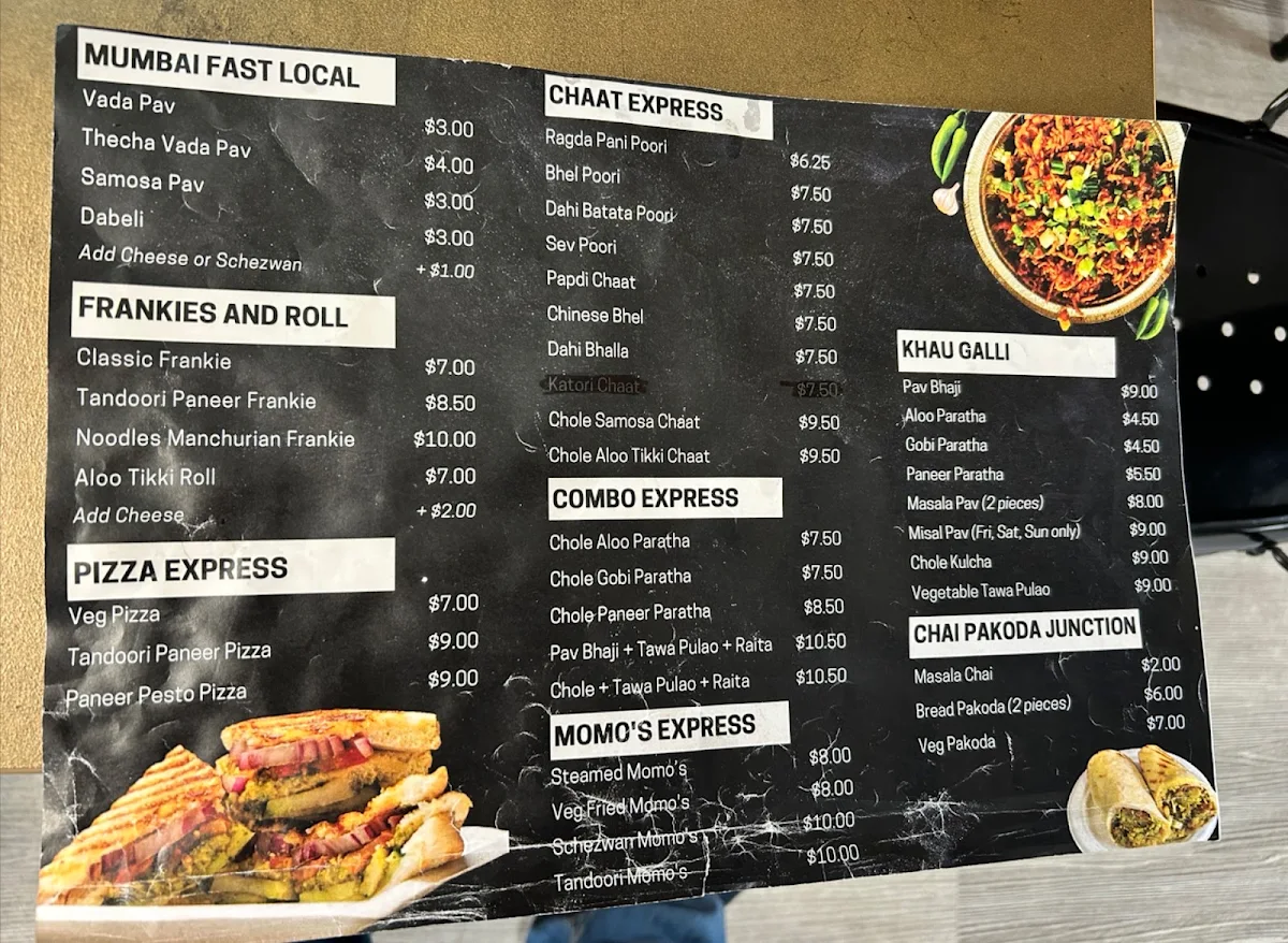 Menu, Mumbai Express