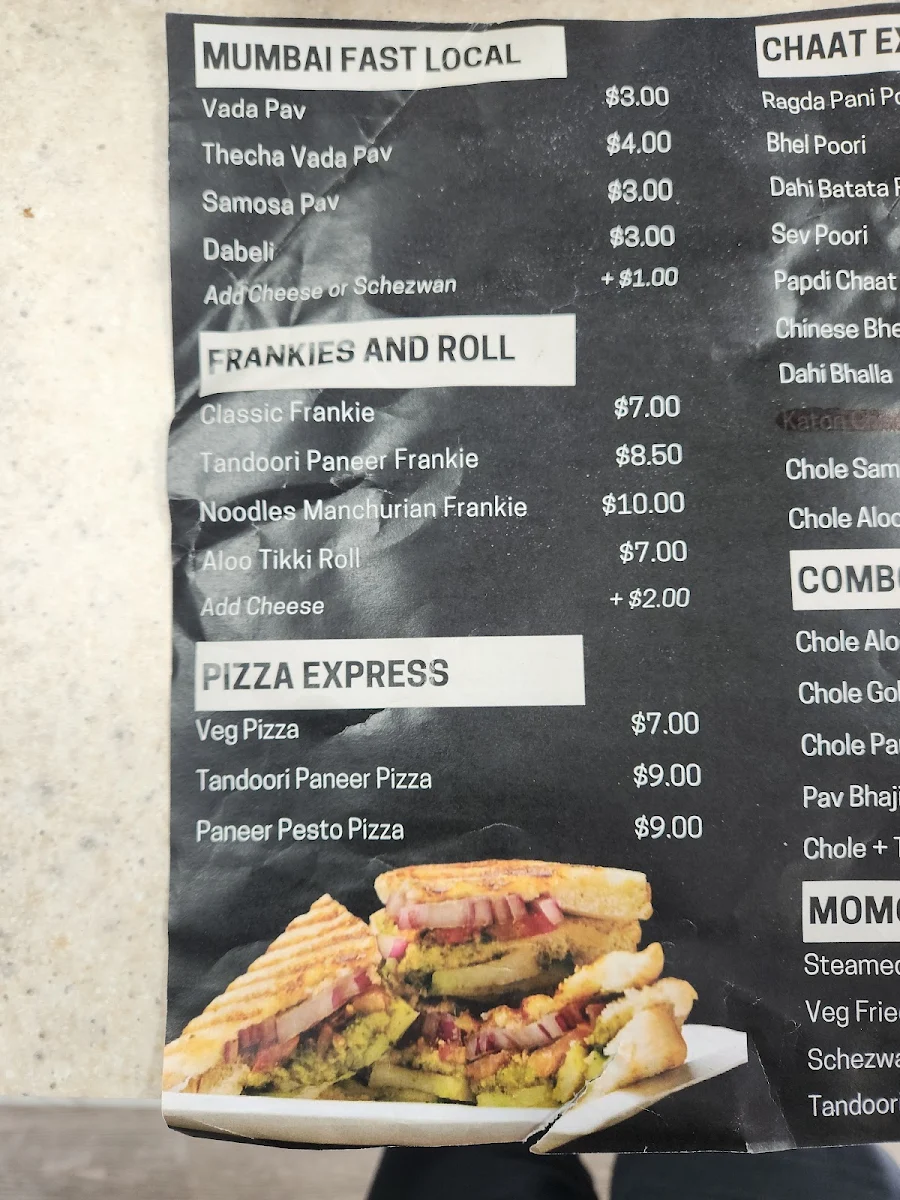 Menu, Mumbai Express