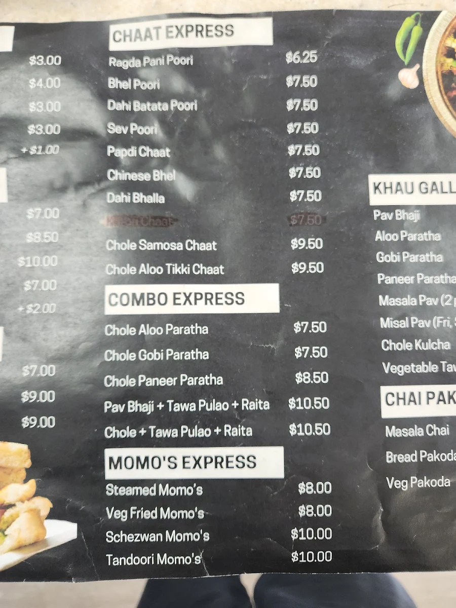 Menu, Mumbai Express