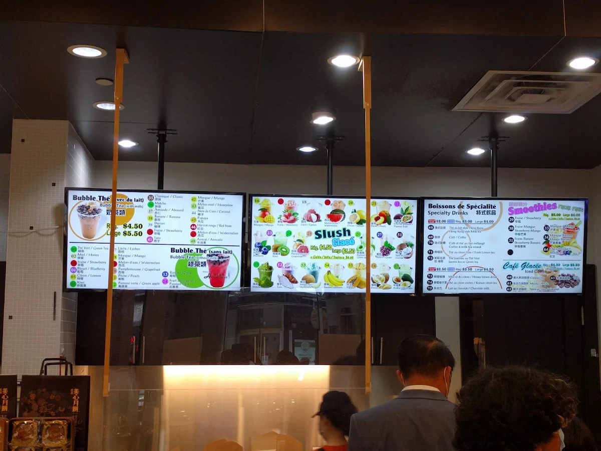 Menu, Pâtisserie Harmonie