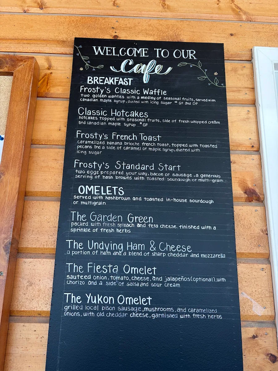 Menu, Frosty's