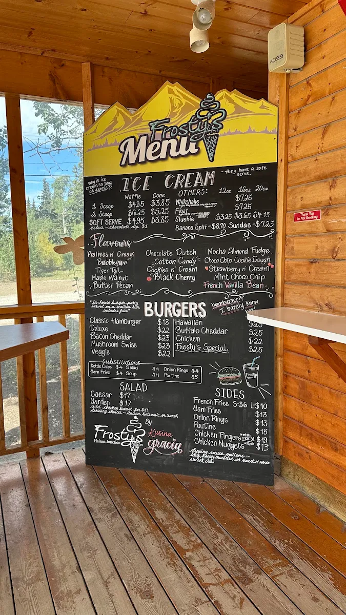 Menu, Frosty's